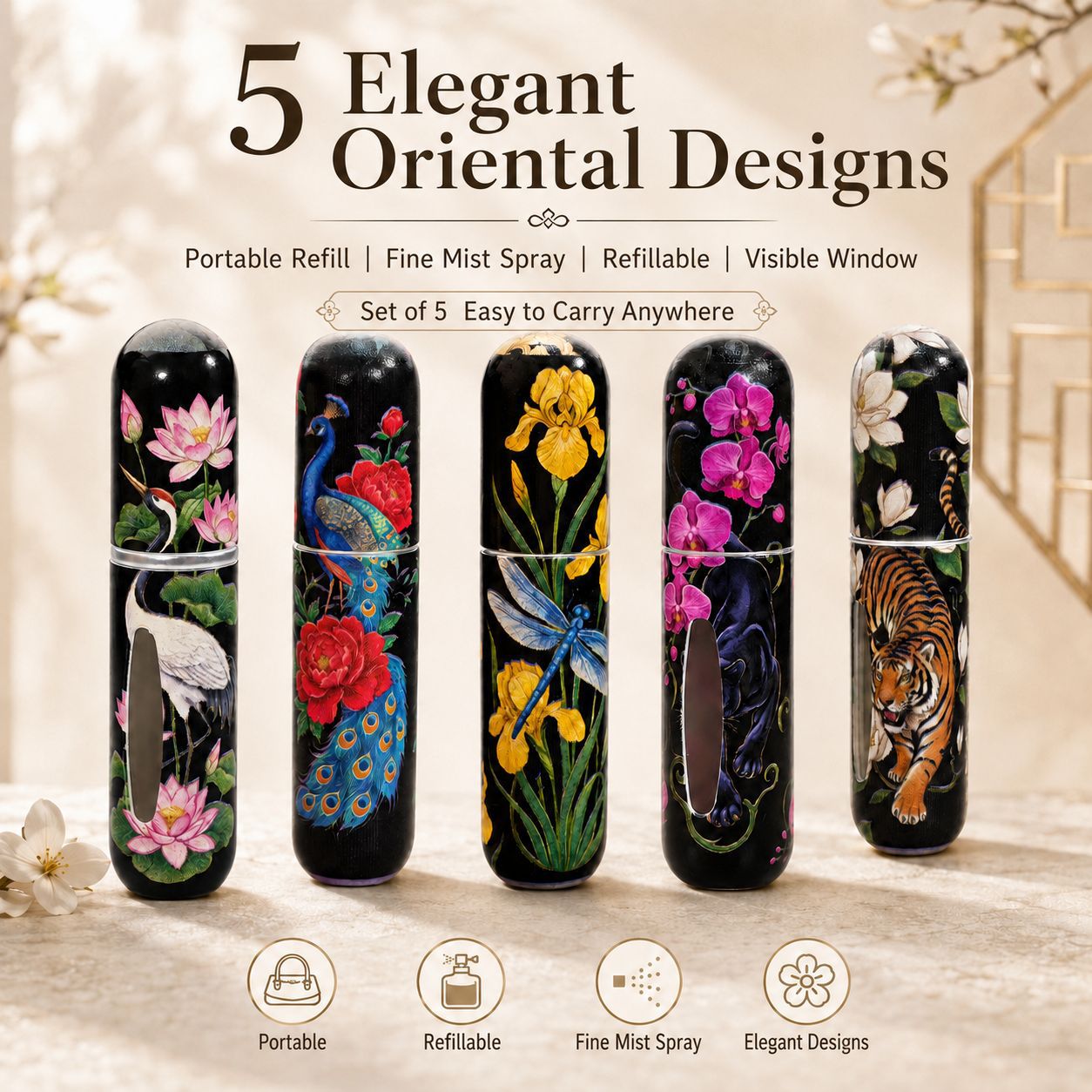 Perfume Fragrance Direct - Lot de 5 flacons vaporisateurs de