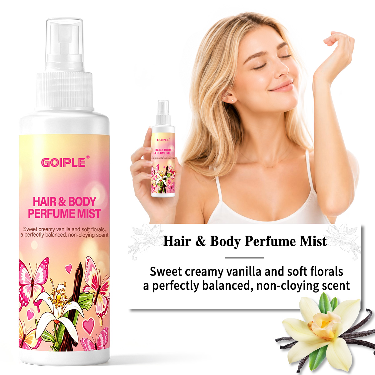 Fragrance Perfume For Hair - Brume parfumée corps et cheveux, effet