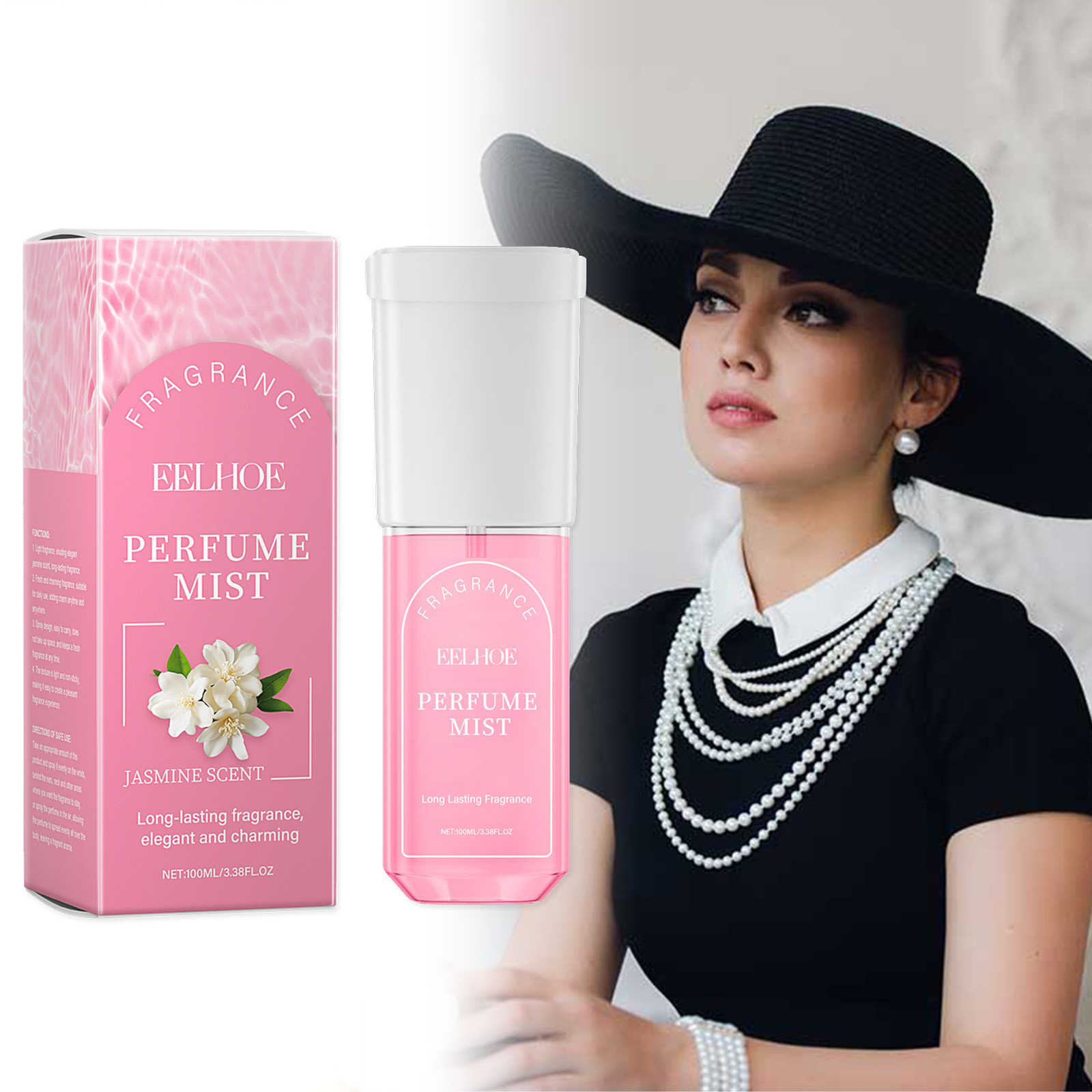 Perfume Jasmine Fragrance - Spray de parfum corporel au jasmin
