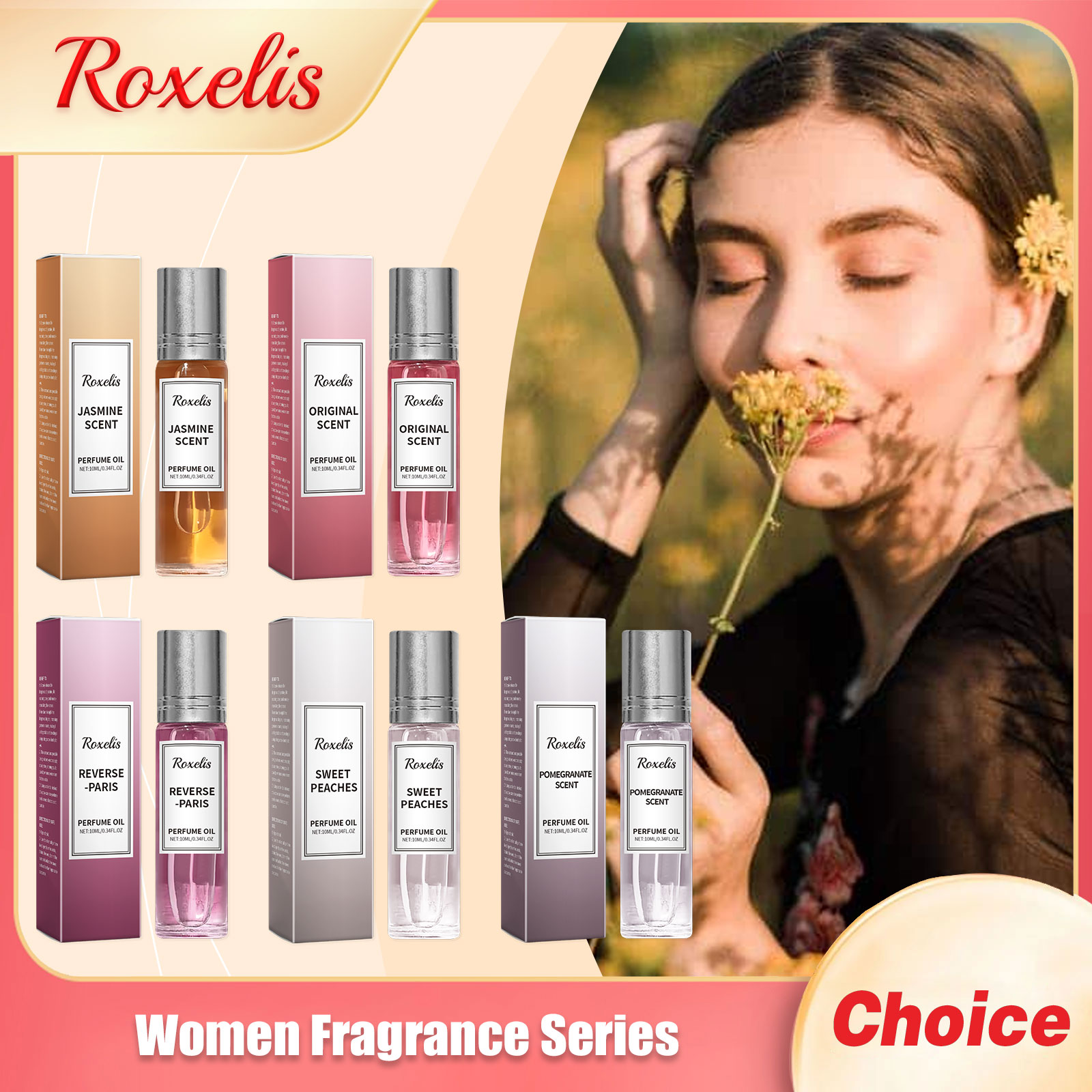 Perfume Jasmine Fragrance - Parfum à phéromones pour femmes, série