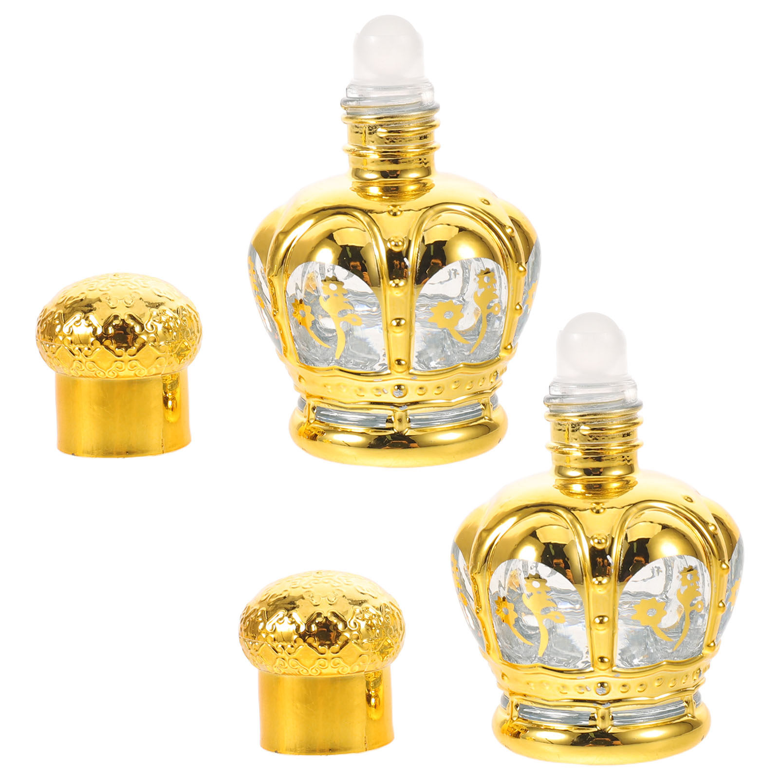 Perfume Refill Bottle - 2 flacons roll-on en verre transparent