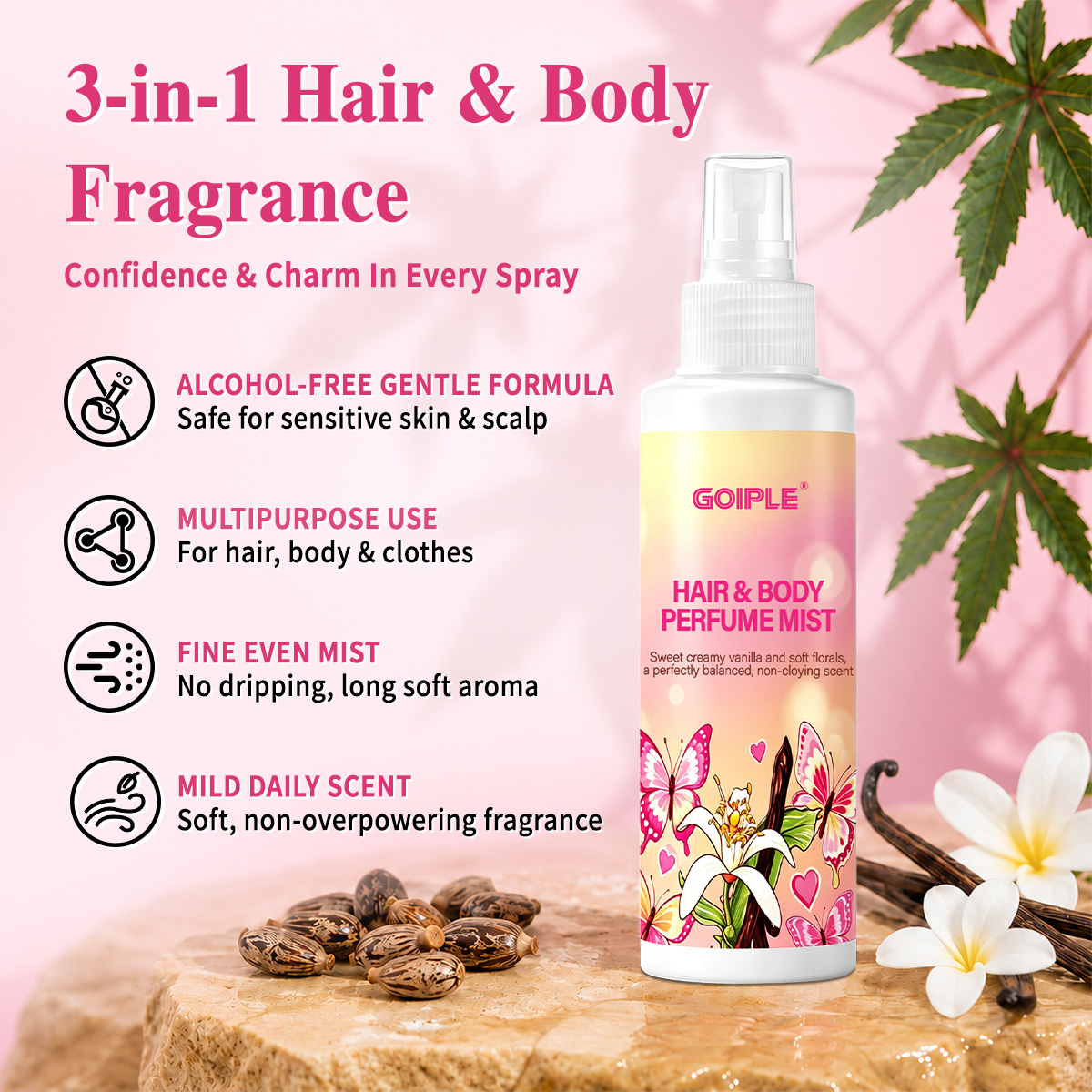Brume parfumée corps et cheveu - Fragrance Perfume For Hair avis et prix