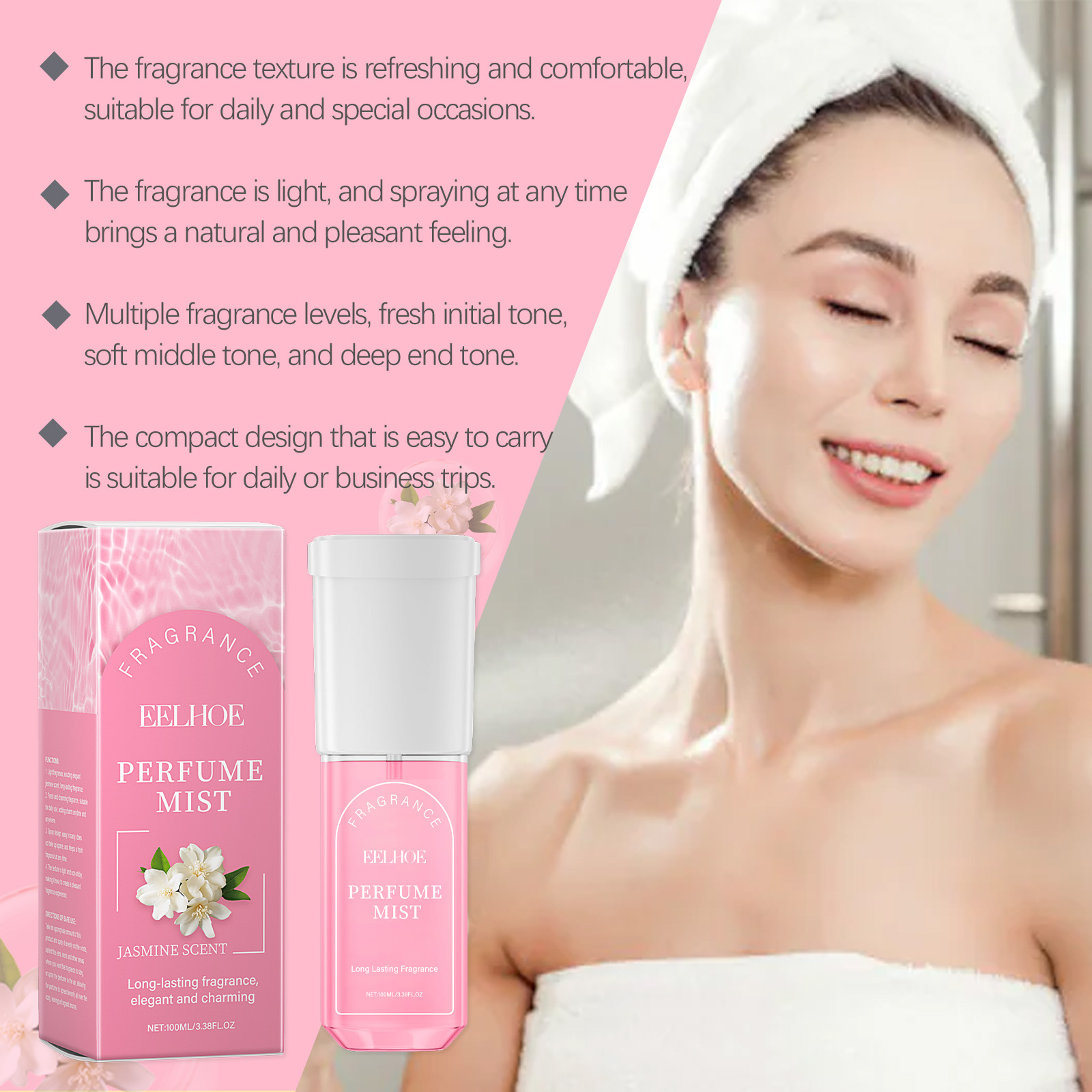 Spray de parfum corporel au ja - Perfume Jasmine Fragrance avis et prix