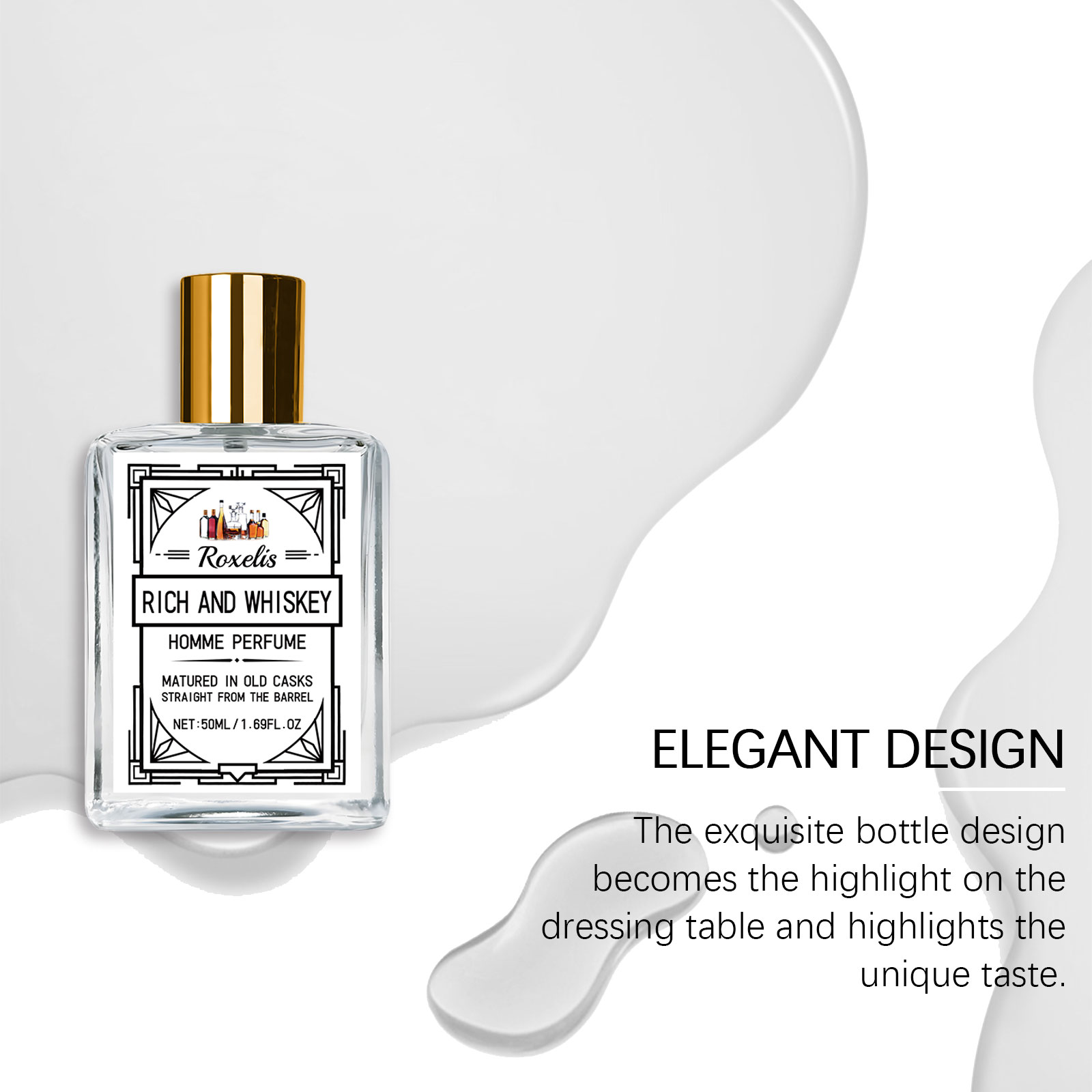 Roxelis 50ml Charm Whisky Parf - Vanilla Perfume Oil avis et prix